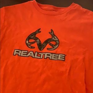 Orange camouflaged tee